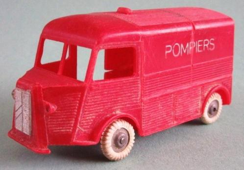 2 vintage Citroen HY bestelwagens - Pompiers - brandweer, Hobby en Vrije tijd, Modelauto's | Overige schalen, Gebruikt, Verzenden
