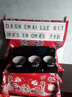 Zeldzaam( in het zwart emaile) Z.Z.S. letters geëmailleerd, Ophalen of Verzenden