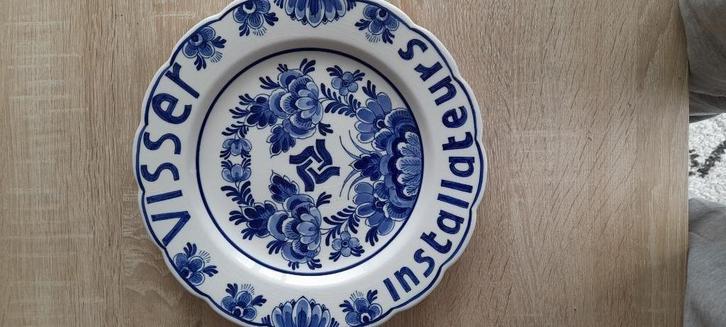 wandbord delft blauw handwerk 27.5 cm, Antiek en Kunst, Antiek | Wandborden en Tegels, Verzenden