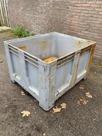 Antracieten volumebak kunststof palletbox bak/box/opslag, Doe-het-zelf en Verbouw, Kratten en Dozen, Ophalen, Gebruikt, 100 cm of meer