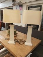 80 cm hoog,  houten poot, Huis en Inrichting, Lampen | Tafellampen, Ophalen, Gebruikt, Hout, 75 cm of meer