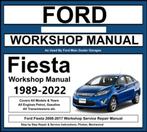 Ford Fiesta 1989-2022 Manual Ford ETIS 2022 op USB Stick, Verzenden