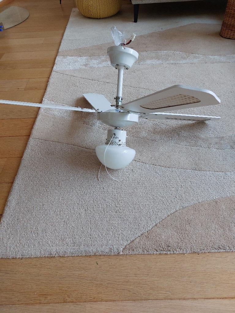 Plafondventilator met lamp, Ophalen, Gebruikt, Plafondventilator