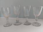 4 antiek facet geslep. glas, Ophalen of Verzenden