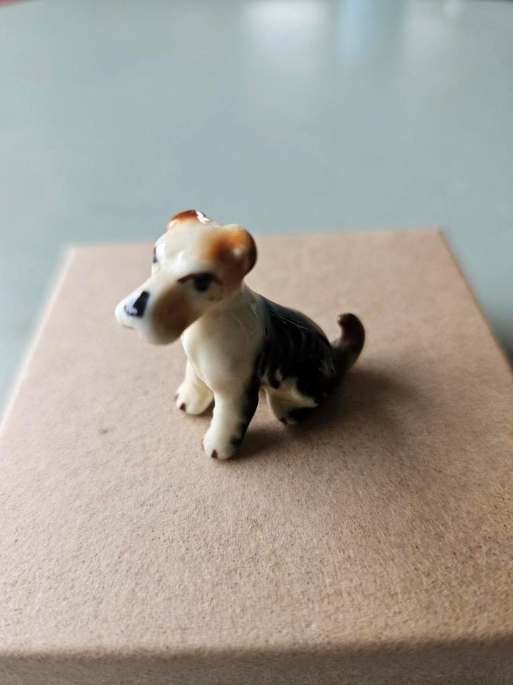 Oud Keramiek Fox Terriër Beeldje, Antiek en Kunst, Antiek | Keramiek en Aardewerk, Ophalen of Verzenden