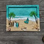 3D structuur schilderij turquoise beach, Ophalen of Verzenden, Nieuw, Schilderij