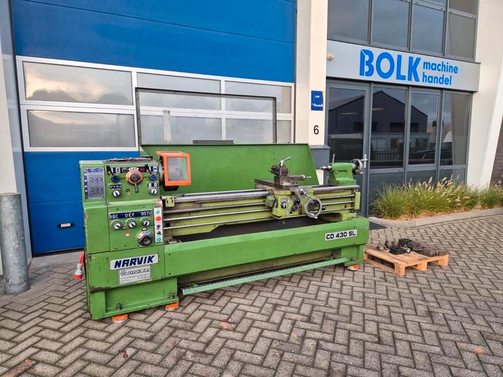 NARVIK CD 430x1800 Draaibank Compleet zeer nette staat!, Doe-het-zelf en Verbouw, Draaibanken, Gebruikt, Metaaldraaibank, 1000 mm of meer