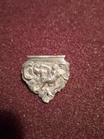 Zilveren  bijbelslot broche, Ophalen of Verzenden