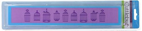 embossing folder cuttlebug caged bird vogel kooitjes, Hobby en Vrije tijd, Kaarten | Zelf maken, Nieuw, Pons of Mal, Dieren, Ophalen of Verzenden