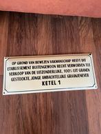 Emaille reclamebord van ketel 1, Antiek en Kunst, Ophalen of Verzenden