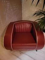 Bel Air Retro bordeaux rode fauteuil, Huis en Inrichting, Fauteuils, Ophalen of Verzenden, Zo goed als nieuw