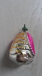 Kerst : Glazen ornament Zilver / rose  / goud, Ophalen of Verzenden, Gebruikt