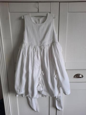 Oilily Prachtige Witte Linnen Zomerjurk Wit Jurk Maat 116 beschikbaar voor biedingen