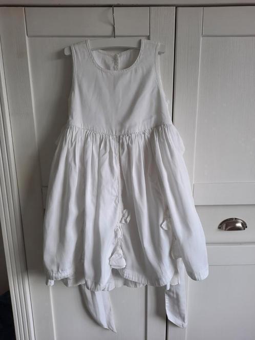 Oilily Prachtige Witte Linnen Zomerjurk Wit Jurk Maat 116, Kinderen en Baby's, Kinderkleding | Maat 116, Zo goed als nieuw, Meisje