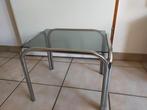 Vintage Nesting Tafels - Chroom & Glas, Huis en Inrichting, Tafels | Bijzettafels, Minder dan 45 cm, Minder dan 55 cm, Gebruikt