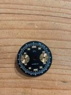 Vintage zal chronograaf horloge dial wijzerplaag, Ophalen of Verzenden, Zo goed als nieuw, Zwart, Android