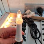 Kerstverlichting binnen en buiten Kaars met klem 20 lampjes, Ophalen of Verzenden, Zo goed als nieuw