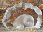 Zeehond mooi vintage kristal uit Zweden door Mats Jonasson., Antiek en Kunst, Ophalen of Verzenden