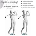 Etalagepoppen/Mannequins met Egg Hoofd, in Golf Houding EPG, Ophalen of Verzenden, Nieuw, Overige typen, Overige merken