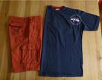 Biaggini korte broek W34 bermuda + shirt XL, Ophalen of Verzenden, Gedragen, Maat 56/58 (XL), Rood