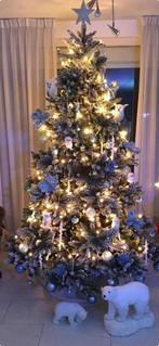 Kerstboom met sneeuw en lichtjes, Diversen, Kerst, Ophalen of Verzenden, Zo goed als nieuw
