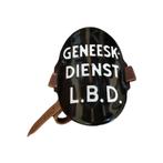 WWII Dutch LBD Armshield Geneesk. Dienst 2, Ophalen of Verzenden, Landmacht, Nederland, Embleem of Badge
