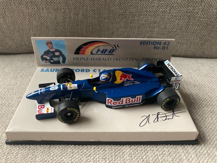 ✅ Heinz Harald Frentzen 1:43 Sauber Ford C14 1995 F1, Verzamelen, Automerken, Motoren en Formule 1, Zo goed als nieuw, Formule 1