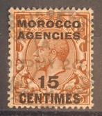 Postzegel Marokko Brits Postkantoor #9, Ophalen of Verzenden, Marokko