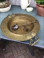 Antieke koperen  brassero compleet met lepel, Ophalen of Verzenden