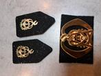 Intendance kraagspiegels en baret embleem, Ophalen of Verzenden, Landmacht, Nederland, Embleem of Badge