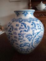 Mooie vaas, Ophalen, Blauw, Aardewerk of Porselein, Zo goed als nieuw