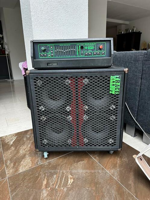 Trace Elliot versterker + 4x10 1989 (origineel), Muziek en Instrumenten, Versterkers | Bas en Gitaar, Gebruikt, Basgitaar, 100 watt of meer