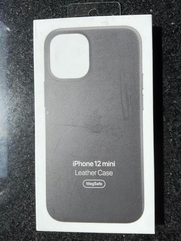 Apple Leather Case voor iPhone 12 mini, zwart beschikbaar voor biedingen