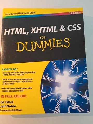  HTML, XHTML and CSS for Dummies 7th Edition beschikbaar voor biedingen
