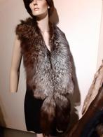 Mega lange echte zilvervos bontstola bont sjaal bontkraag, Ophalen of Verzenden, Zo goed als nieuw, Maat 46/48 (XL) of groter