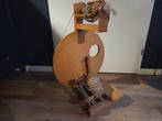 Louët kaardmolen + spinnewiel, Hobby en Vrije tijd, Spinnewielen en Spinnen, Ophalen, Gebruikt, Spinnewiel