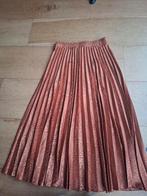 Due Amanti Plooirok Oranje Glans - Mt 36 (S), Kleding | Dames, Oranje, Ophalen of Verzenden, Zo goed als nieuw, Maat 36 (S)