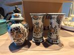 Delfts Blauw Vaas Set, Ophalen of Verzenden
