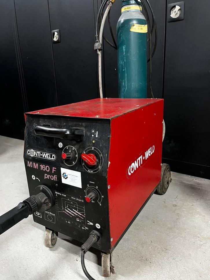 Conti-weld mig co2 lasapparaat 160Ampere 230v, Doe-het-zelf en Verbouw, Gereedschap | Lasapparaten, Gebruikt, Co2, 150 tot 250 ampère