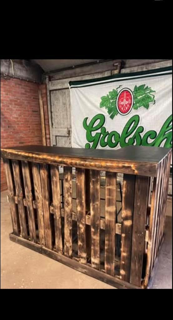 Houten bar, Huis en Inrichting, Barren, Zo goed als nieuw, Ophalen of Verzenden