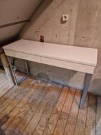Sidetable / bureau hoogglans wit, Ophalen, 100 tot 150 cm, Zo goed als nieuw, 25 tot 50 cm
