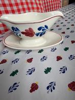 Boerenbont saus/jus kom, puntgaaf, Huis en Inrichting, Keuken | Servies, Ophalen of Verzenden, Zo goed als nieuw, Kom(men), Aardewerk