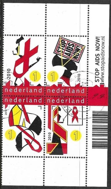 Nederland 2010 blokje nvph 2770/71/73/74 STOP AIDS NOW! beschikbaar voor biedingen