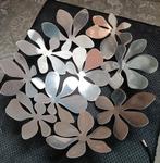 Grote  zware metalen (fruit) schaal, Ophalen of Verzenden, Zo goed als nieuw, Rond, Overige materialen