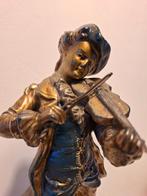 Antiek U & C Uffrecht & Co beeld Violist,  Genummerd, Ophalen