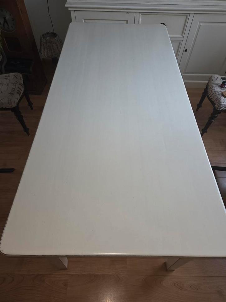 Witte Eethoek Tafel met Laden - Zo Goed Als Nieuw!, Huis en Inrichting, Tafels | Eettafels, Zo goed als nieuw, 50 tot 100 cm, 200 cm of meer