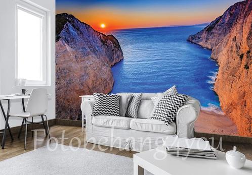 Baai Zakynthos fotobehang, Grieks behang *Fotobehang4you, Huis en Inrichting, Stoffering | Behang, minder dan 10 m², Verzenden