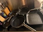 Royal van Kempen & Begeer Pannenset + Grillpan, Ophalen, Gebruikt, Inductieplaat, Aluminium