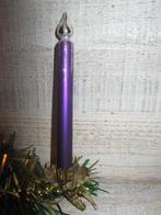 Vintage kerstbal ornament; kaars op knijper, Ophalen of Verzenden, Gebruikt