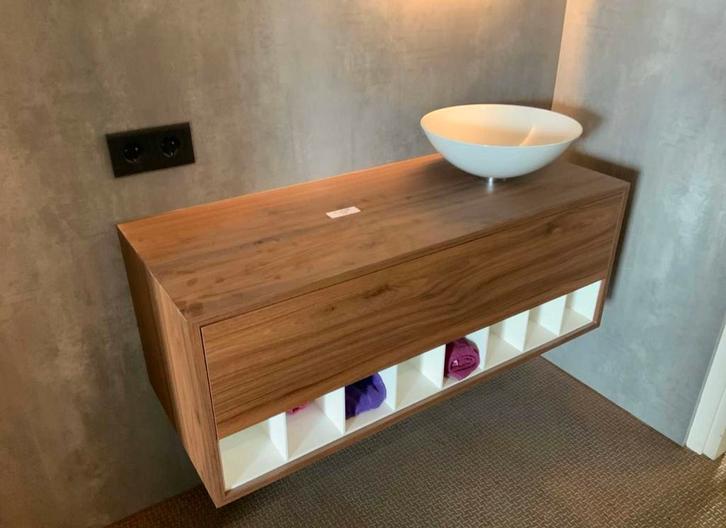 Badkamermeubel (custom made), Huis en Inrichting, Badkamer | Badkamermeubels, Zo goed als nieuw, Minder dan 100 cm, 100 tot 150 cm